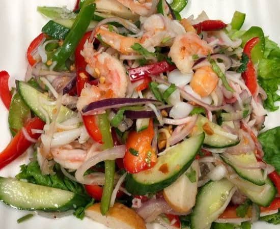 71-Salade de fruits de mer/Seafood salad 泰式醃海鮮/ Gỏi đồ biển